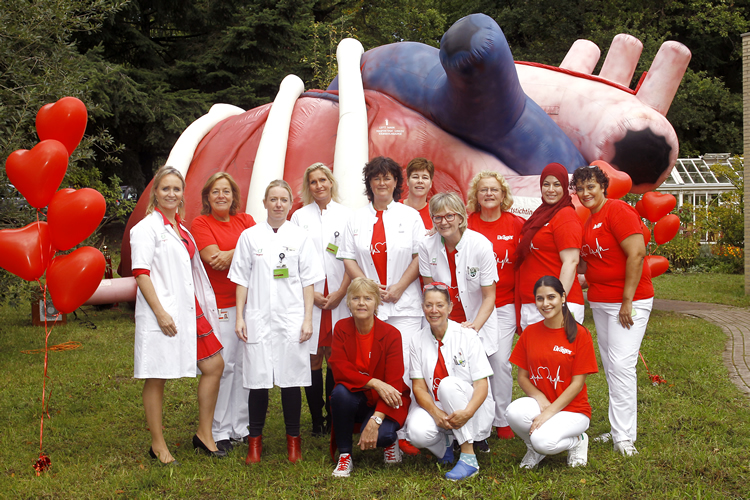 In 2019 organiseerde de afdeling cardiologie van Tergooi een evenement op Dress Red Day