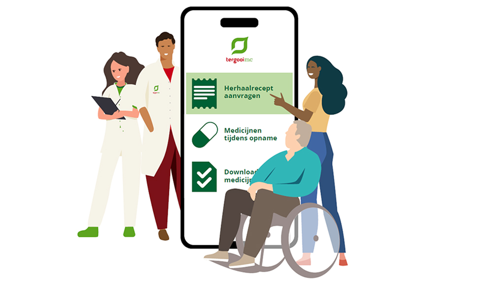 Herhaalrecept aanvragen? Dat kan nu via Mijn Tergooi